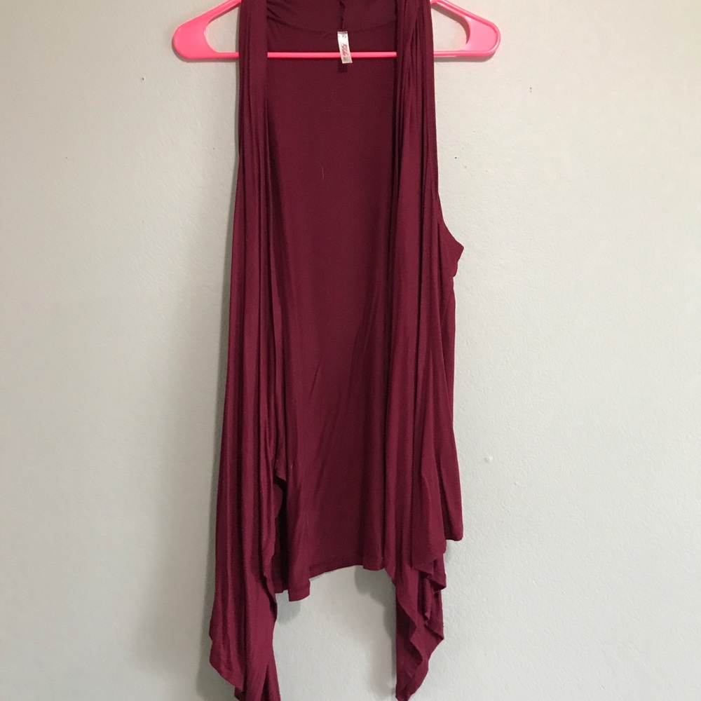 Burgundy Vest